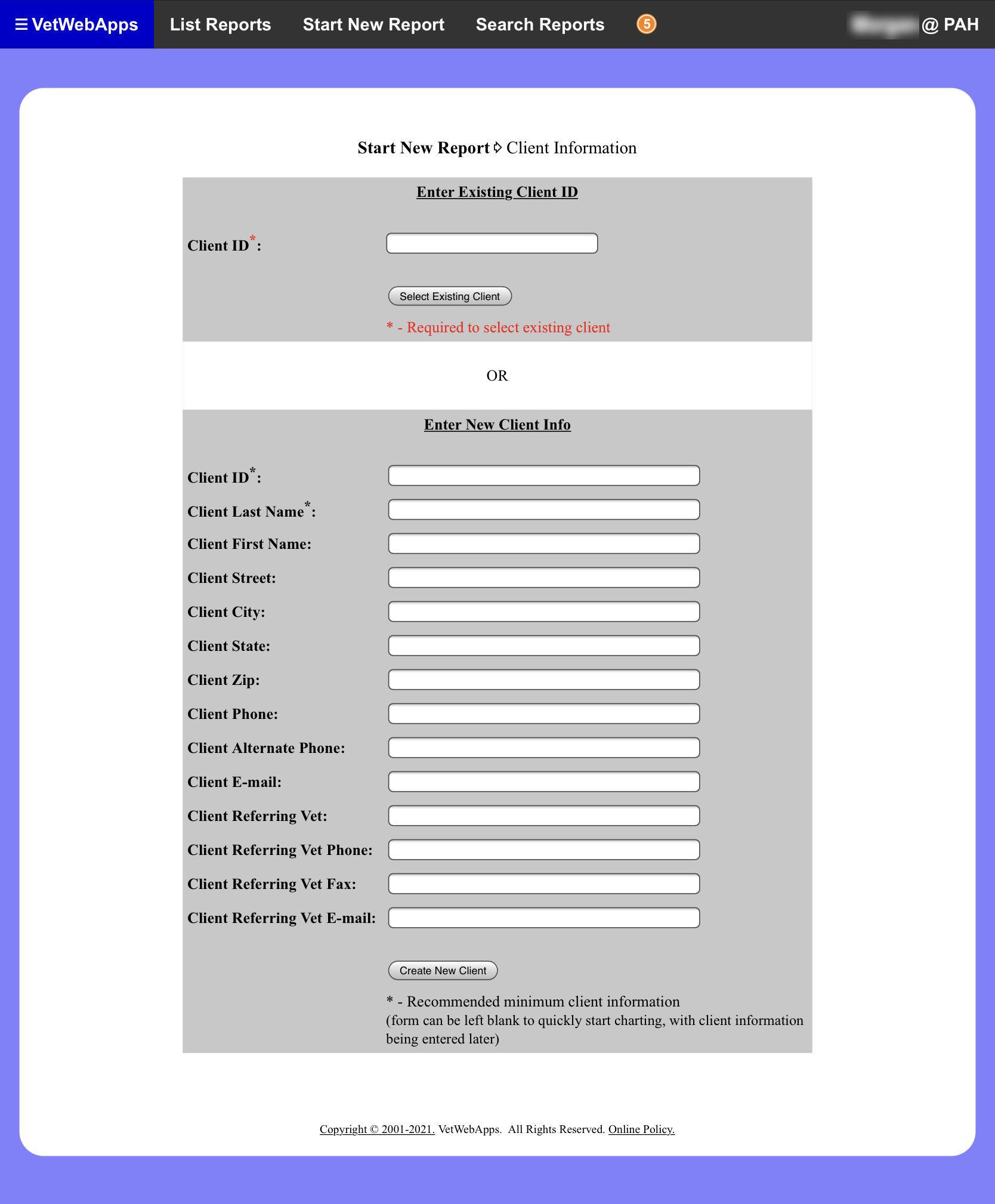 Starting a New Dental Chart